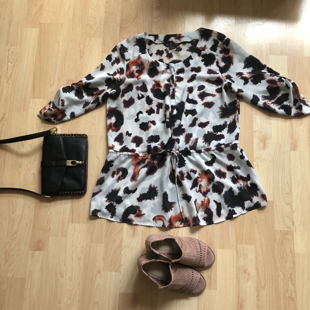 Armani Exchange print pattern blouse